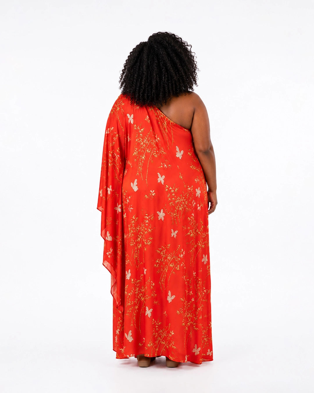 Flutter One-Shoulder Dress