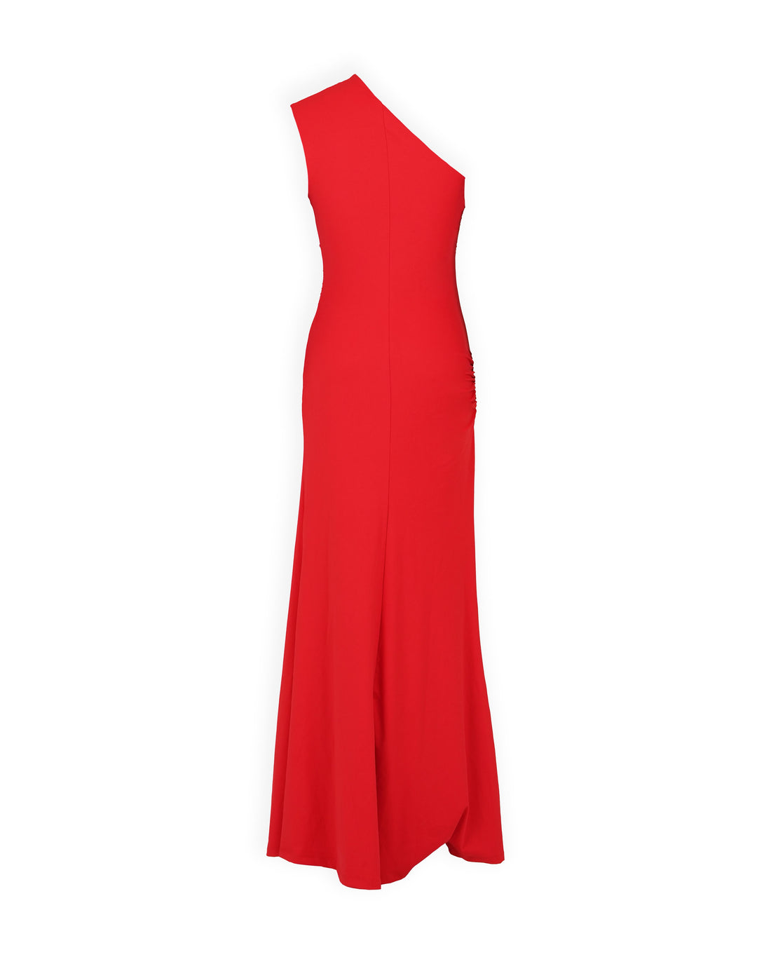 Classic Red Draped Bodycon Dress