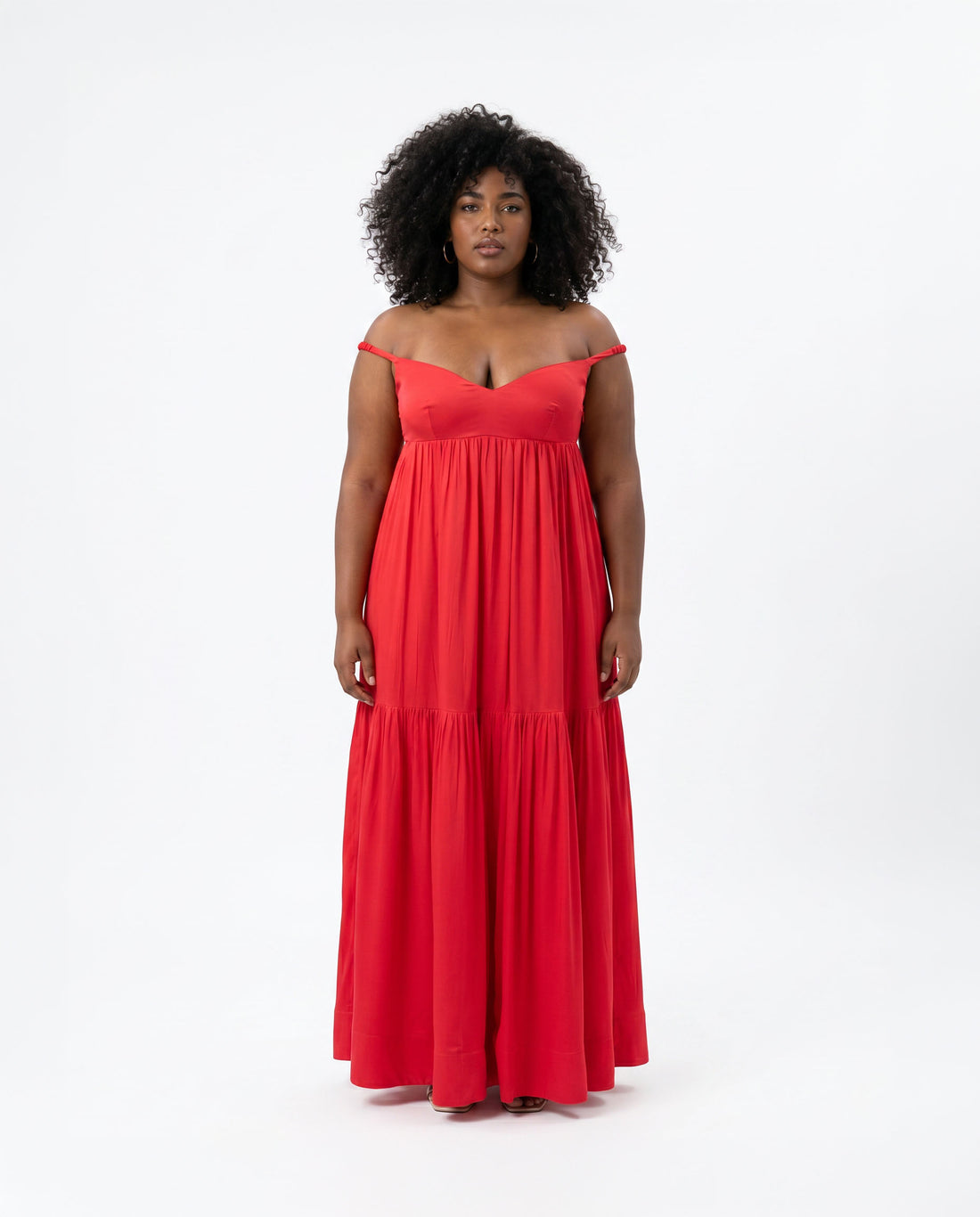 Scarlet Off-Shoulder Maxi Dress