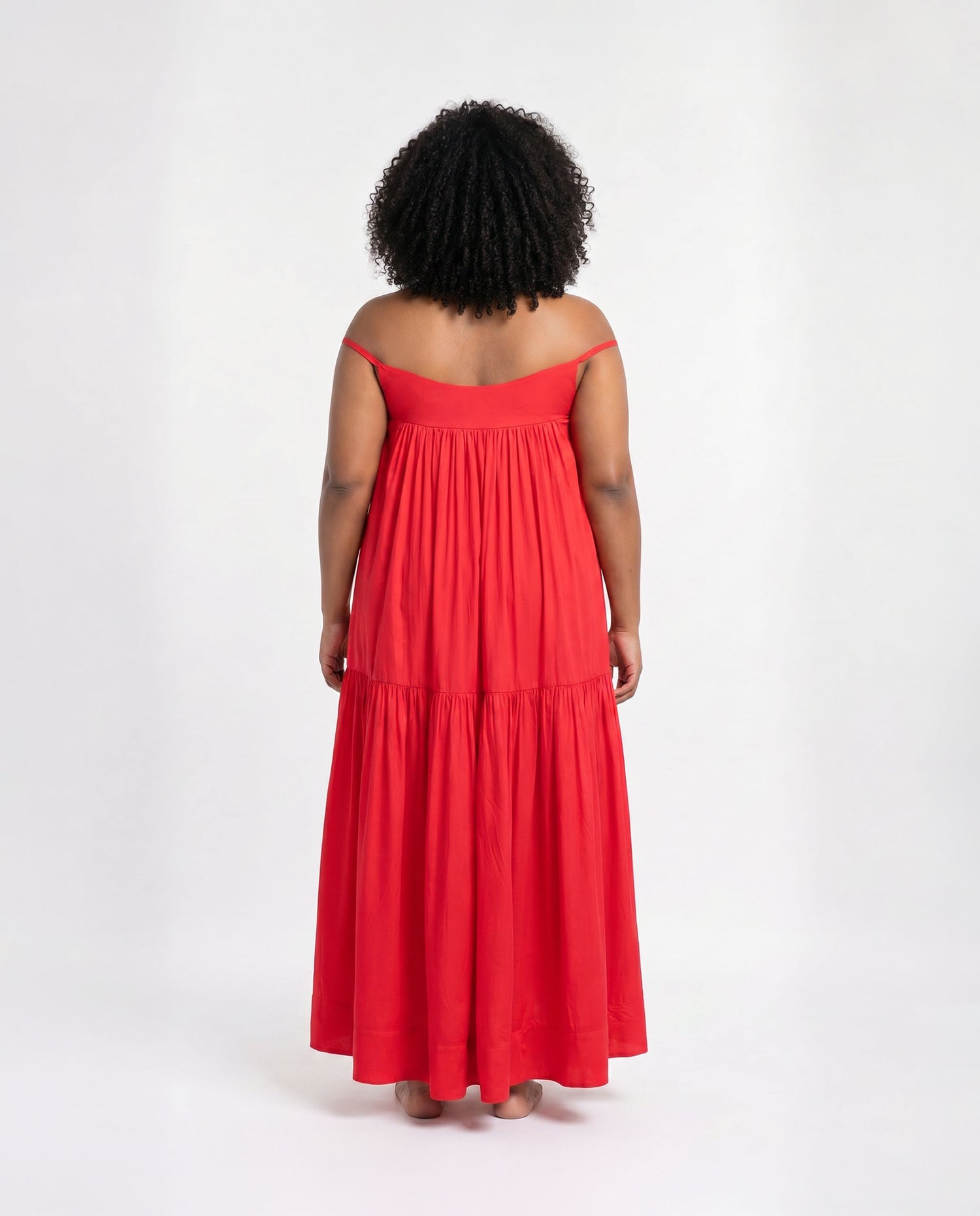 Scarlet Off-Shoulder Maxi Dress