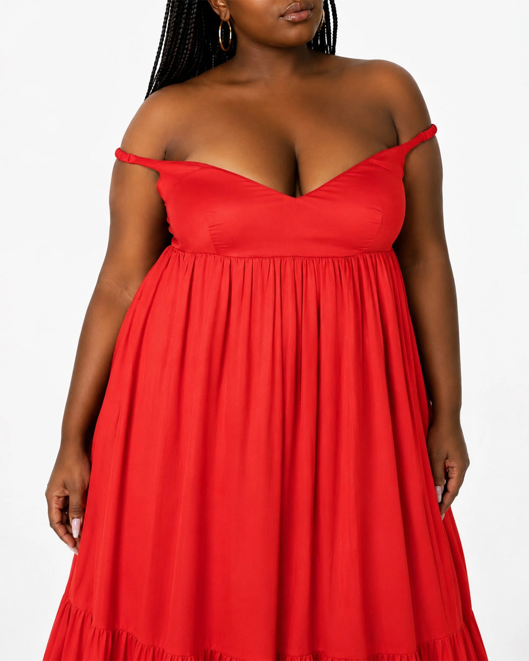 Scarlet Off-Shoulder Maxi Dress