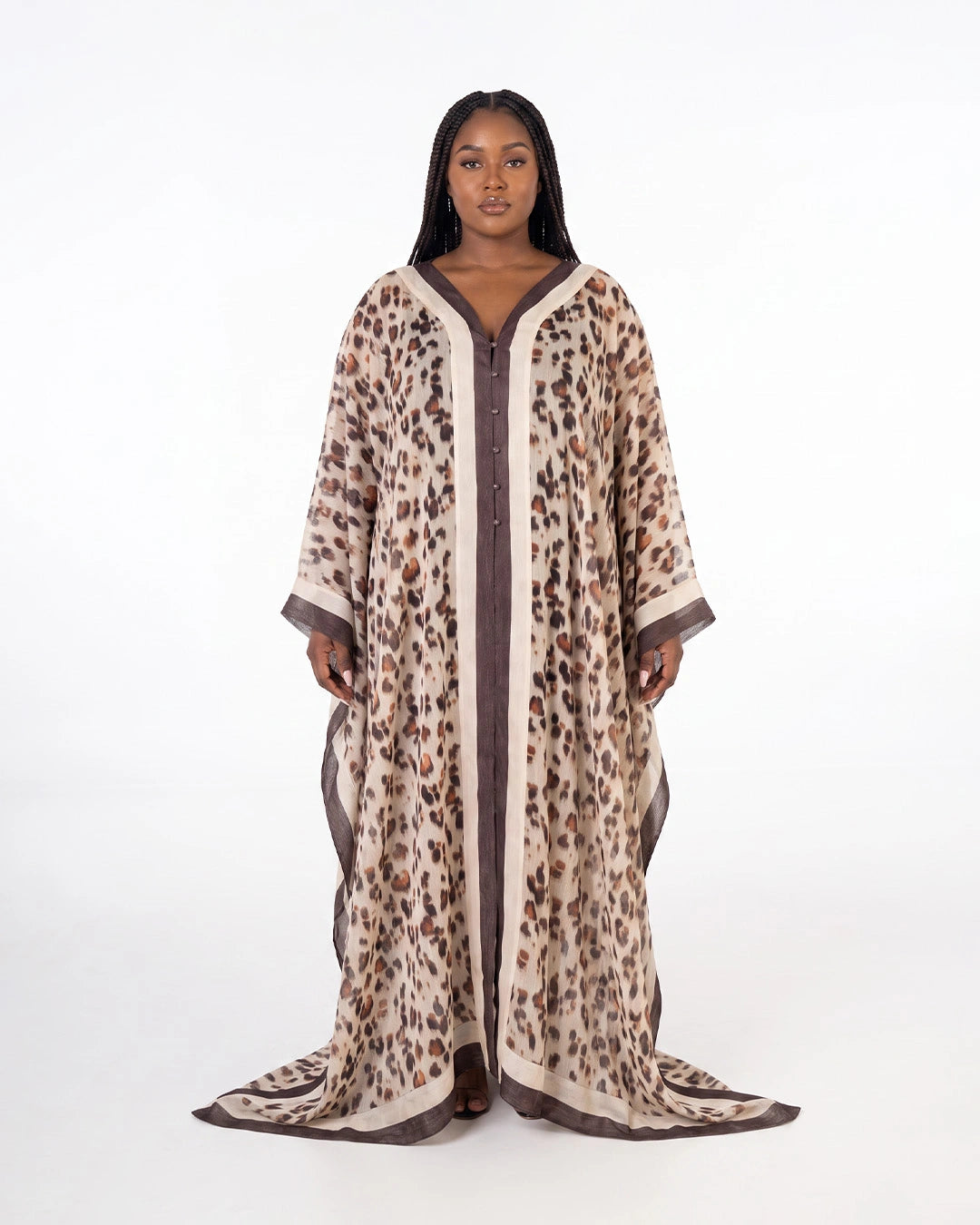 Printed Chiffon Kaftan