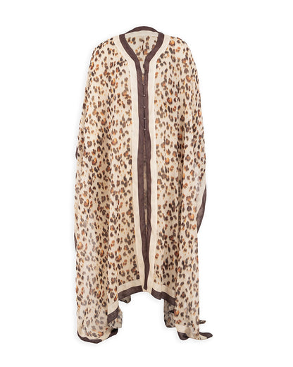 Printed Chiffon Kaftan