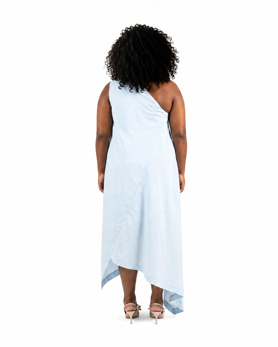 Sky Mist One-Shoulder Dress
