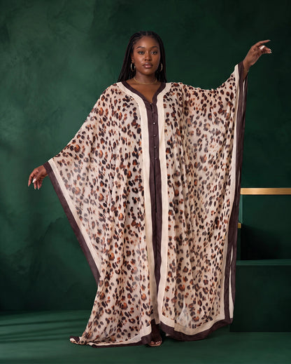 Printed Chiffon Kaftan
