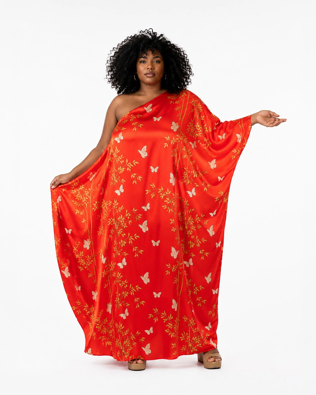 Flutter One-Shoulder Dress