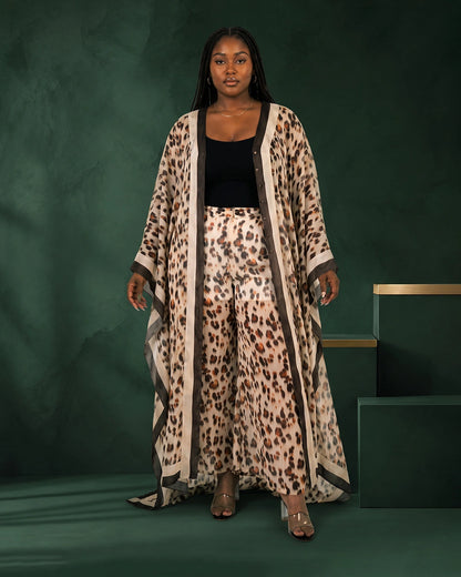 Printed Chiffon Kaftan