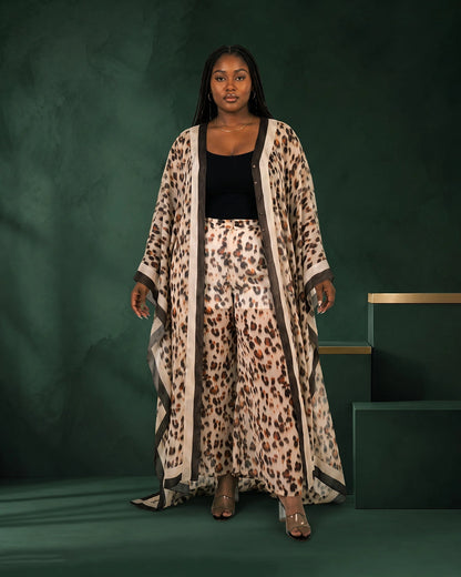 Printed Chiffon Kaftan