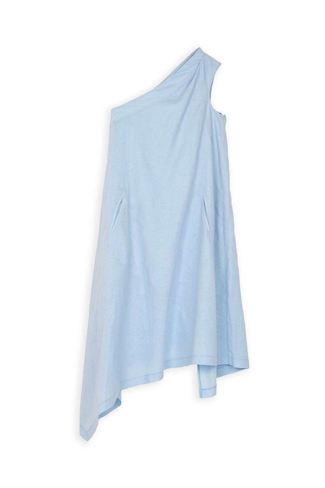 Sky Mist One-Shoulder Dress